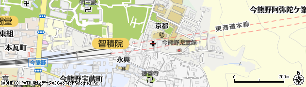 京都府京都市東山区今熊野日吉町16周辺の地図