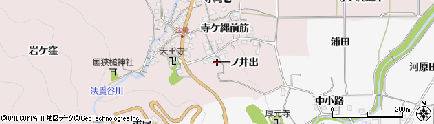 京都府亀岡市曽我部町法貴（一ノ井出）周辺の地図