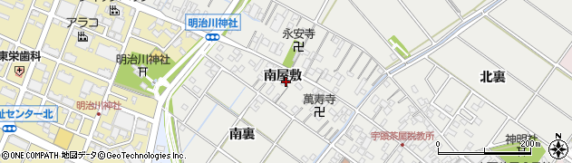 愛知県安城市浜屋町南屋敷周辺の地図