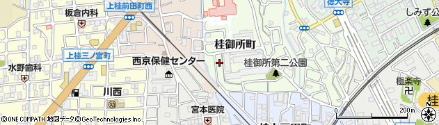 京都府京都市西京区桂御所町周辺の地図
