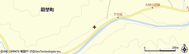 愛知県岡崎市鍛埜町（下切）周辺の地図