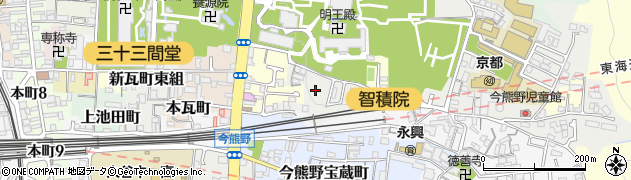 京都府京都市東山区今熊野日吉町3周辺の地図