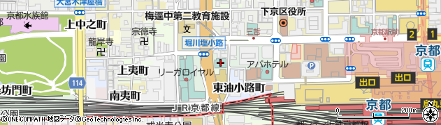 アパホテル京都駅堀川通周辺の地図