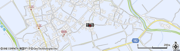 滋賀県日野町（蒲生郡）鎌掛周辺の地図
