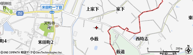 愛知県大府市吉田町小薮58周辺の地図