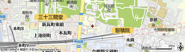 京都府京都市東山区東瓦町681周辺の地図