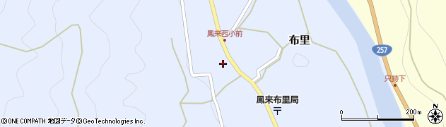愛知県新城市布里（堂下）周辺の地図