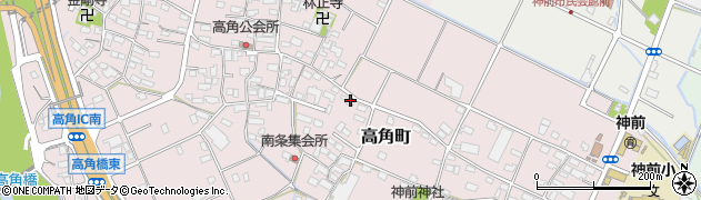 三重県四日市市高角町194周辺の地図