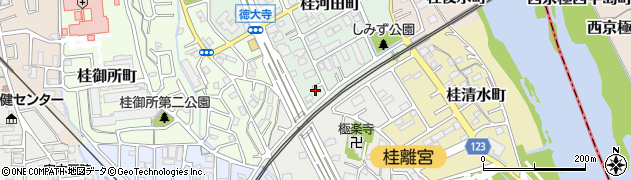 京都府京都市西京区桂河田町72周辺の地図