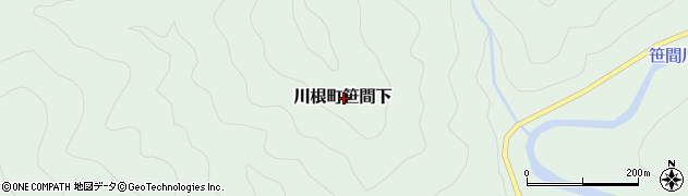静岡県島田市川根町笹間下周辺の地図