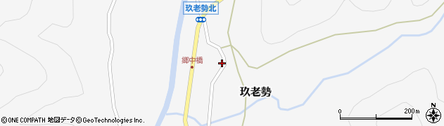 愛知県新城市玖老勢（野林）周辺の地図