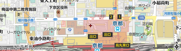 京都府京都市下京区東塩小路町周辺の地図