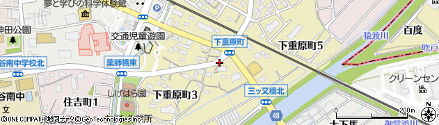 愛知県刈谷市下重原町周辺の地図