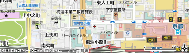 京都府京都市下京区南不動堂町2周辺の地図