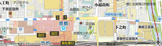 三井ガーデンホテル京都駅前周辺の地図
