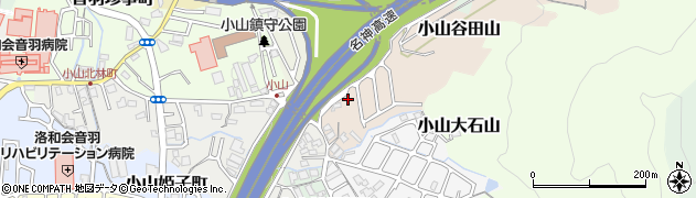 京都府京都市山科区小山一石畑周辺の地図