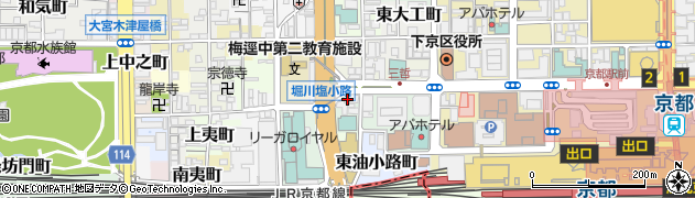 京都府京都市下京区南不動堂町3周辺の地図