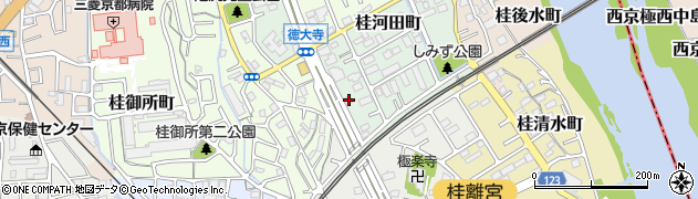京都府京都市西京区桂河田町87周辺の地図