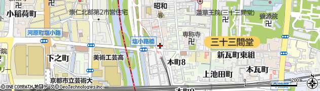 大洋電子株式会社　京都営業所周辺の地図