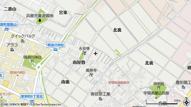 〒446-0006 愛知県安城市浜屋町の地図