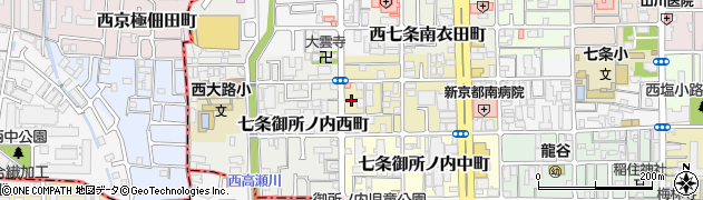 京都府京都市下京区七条御所ノ内北町周辺の地図