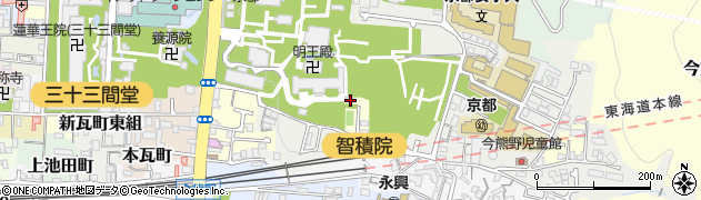 京都府京都市東山区東瓦町964周辺の地図