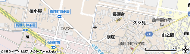 愛知県岡崎市橋目町東水通20周辺の地図