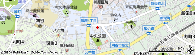 花あざみ　刈谷銀座店周辺の地図