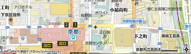 株式会社エリッツ　京都駅前店周辺の地図