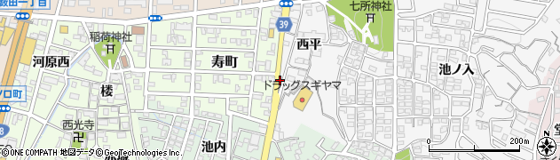 愛知県岡崎市百々町（堀合）周辺の地図
