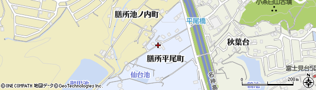 滋賀県大津市膳所平尾町周辺の地図