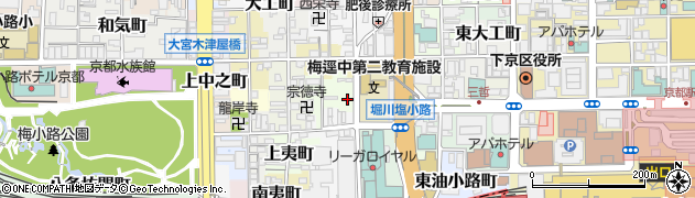 京都府京都市下京区清水町周辺の地図