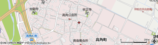 三重県四日市市高角町205周辺の地図