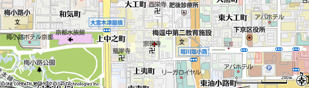 京都府京都市下京区伊勢松町117周辺の地図