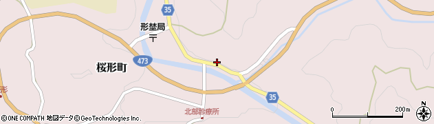 愛知県岡崎市桜形町（日面）周辺の地図