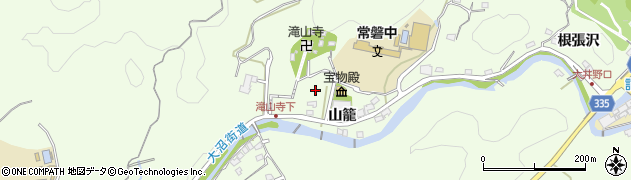 愛知県岡崎市滝町（山籠）周辺の地図