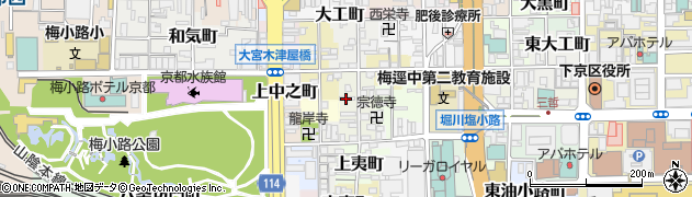 京都府京都市下京区金換町周辺の地図
