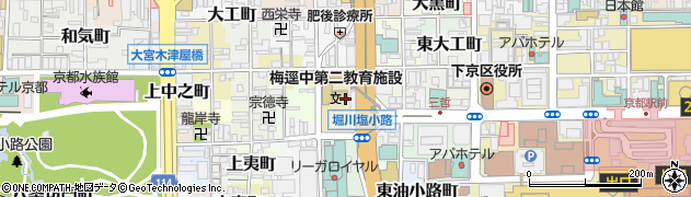 京都府京都市下京区御方紺屋町周辺の地図