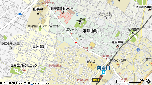 〒510-0016 三重県四日市市羽津山町の地図