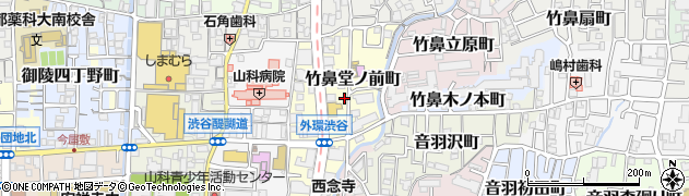 京都府京都市山科区竹鼻堂ノ前町31周辺の地図