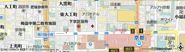 株式会社ケービーエス　新京都センタービル営業所周辺の地図