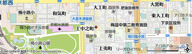 京都府京都市下京区上糀屋町51周辺の地図