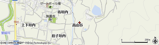 京都府亀岡市曽我部町寺（高山谷）周辺の地図