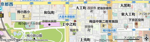 京都府京都市下京区上糀屋町44周辺の地図