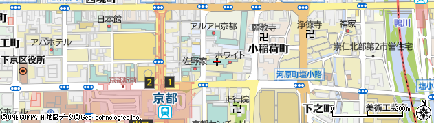 アパホテル京都駅東周辺の地図