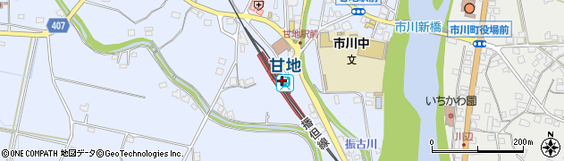兵庫県神崎郡市川町周辺の地図