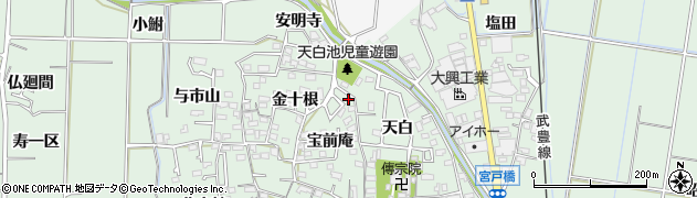 愛知県知多郡東浦町緒川宝前庵26周辺の地図