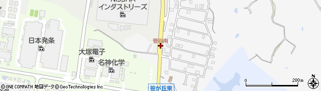菅谷南周辺の地図