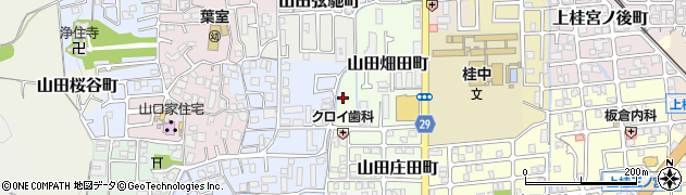 京都府京都市西京区山田畑田町周辺の地図