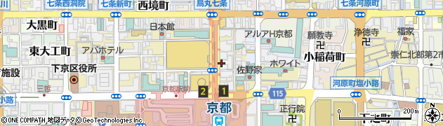ビッグエコー BIG ECHO 京都駅前店周辺の地図
